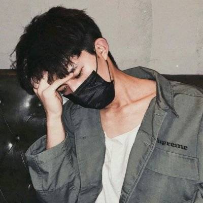男生头像冷酷帅气侧脸图片精选-戴口罩_6