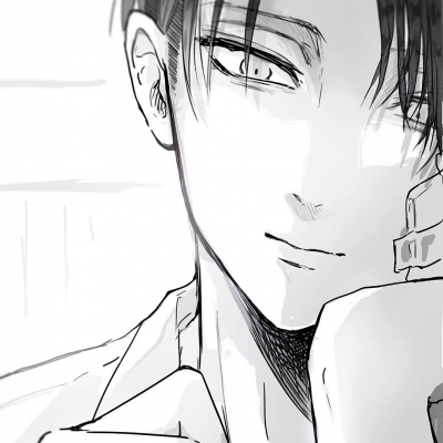 利威尔·阿克曼 Levi·Ackerman高清头像精选-黑白风格_15
