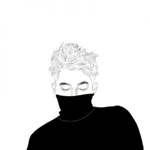 情头一男一女高冷情侣头像图片精选-黑白_6
