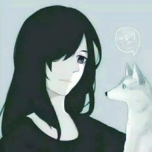 情头一男一女高冷情侣头像图片精选-黑白_2
