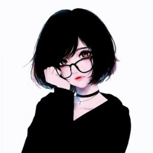 情头一男一女高冷情侣头像图片精选-黑白_13