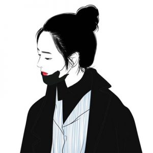 情头一男一女高冷情侣头像图片精选-黑白_11