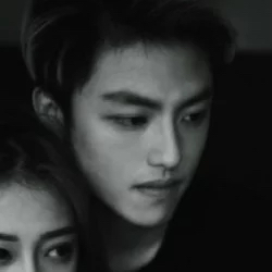情头一男一女高冷情侣头像图片精选-黑白_19