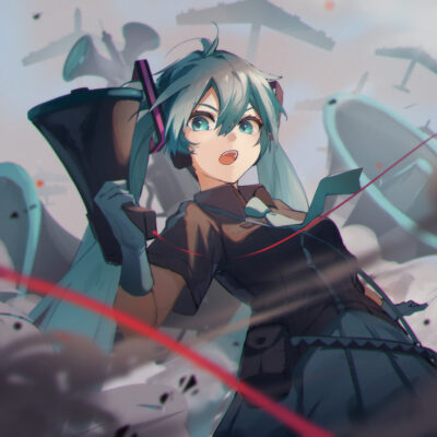 初音未来头像二次元图片精选-黑化后_6