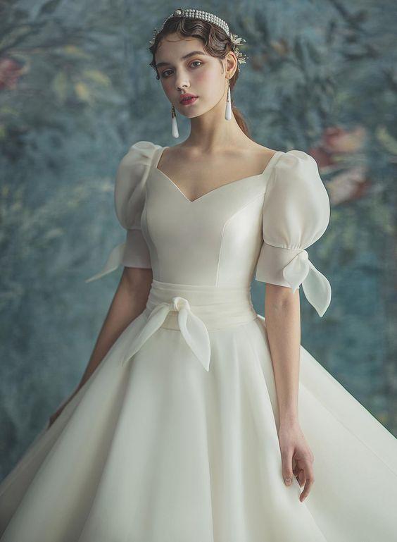 新娘婚纱图片 白色婚纱礼服_2