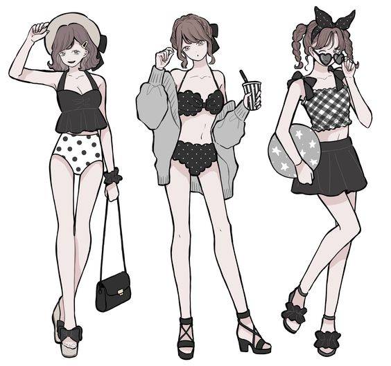 闺蜜淑女气质头像动漫图片精选-三人_2