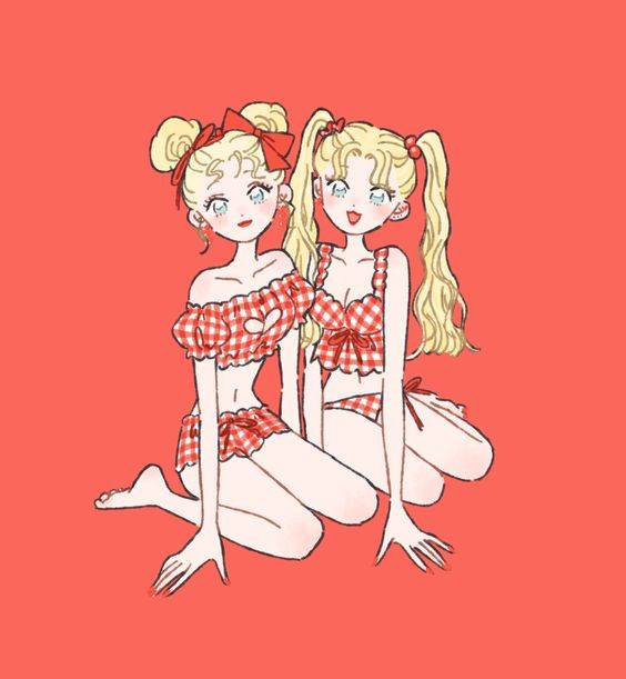 闺蜜淑女气质头像动漫图片精选-两人_12