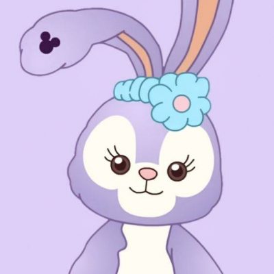 迪士尼粉紫色兔子星黛露卡通简笔画图片大全