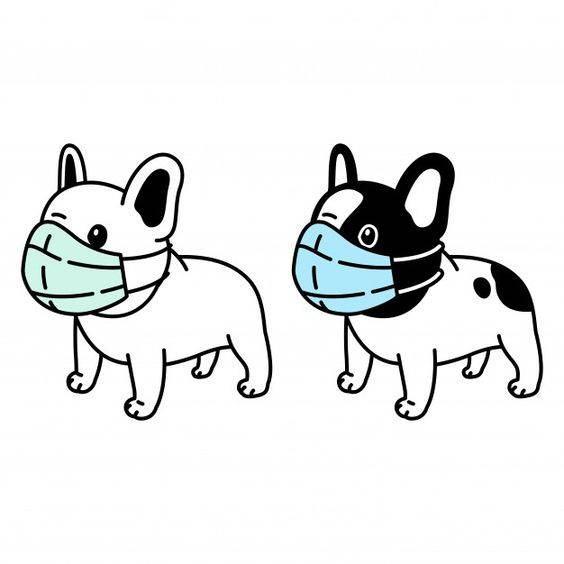 两只狗狗可爱卡通图片_12