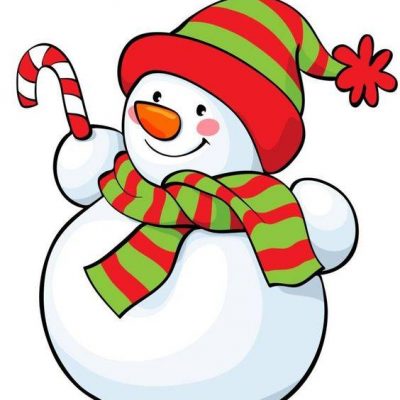 12月25日圣诞节雪人彩色简笔画图片大全