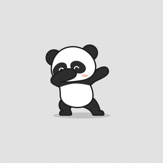 可爱熊猫卡通彩色简笔画图片大全_5