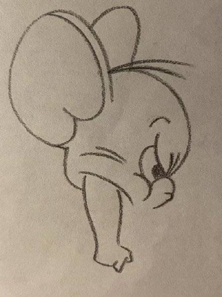 动画片《猫和老鼠》老鼠Jerry杰瑞简笔画画法教程图片_5