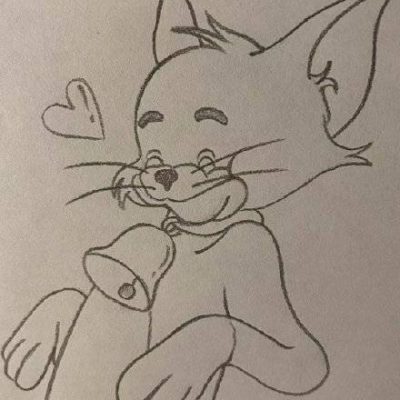 《猫和老鼠》汤姆猫简笔画画法教程图片
