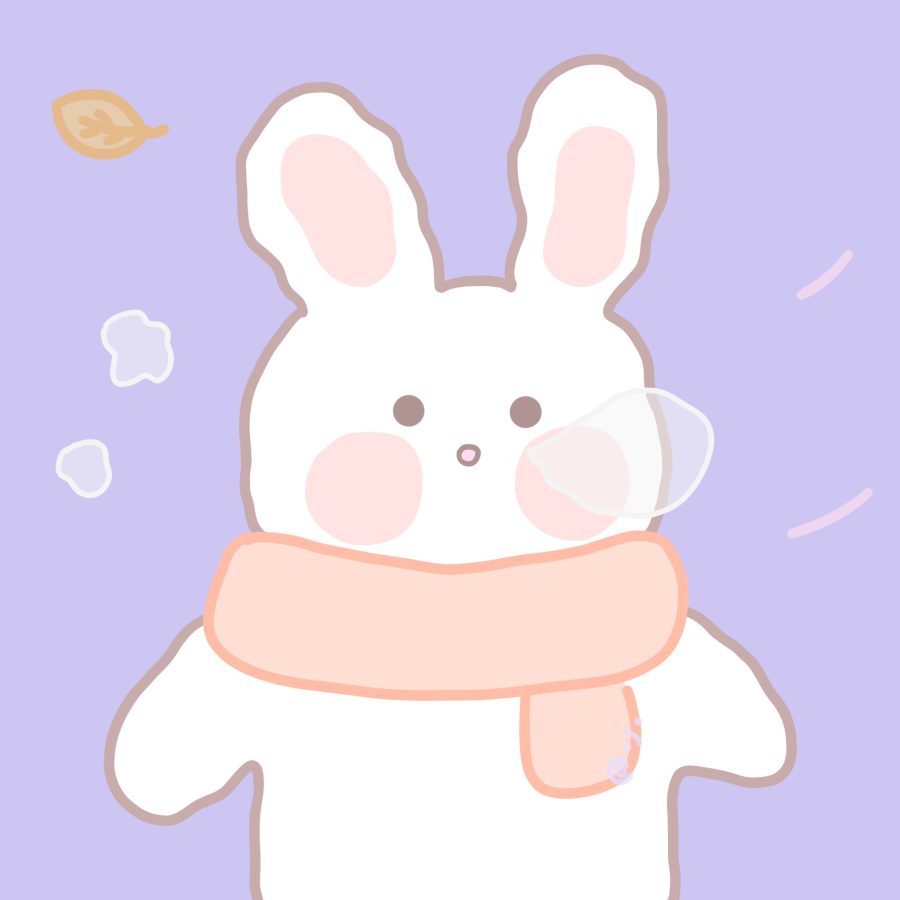 可爱卡通小兔子很适合冬天的头像_7