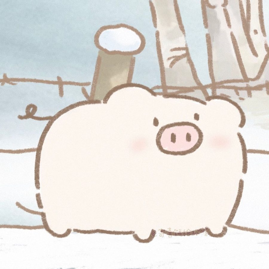 “猪”事顺利可爱卡通猪手绘头像_3