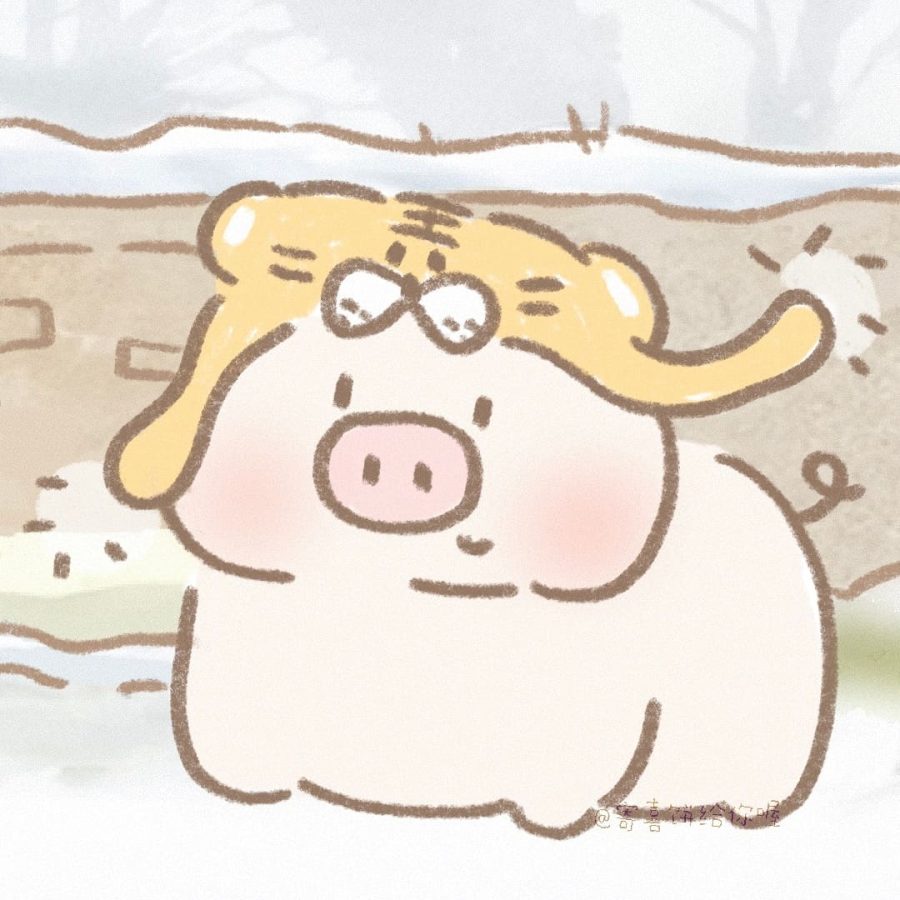 “猪”事顺利可爱卡通猪手绘头像_6