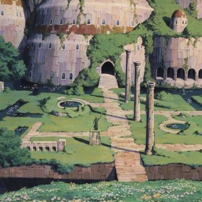 宫崎骏动漫《天空之城》二次元风景美图
