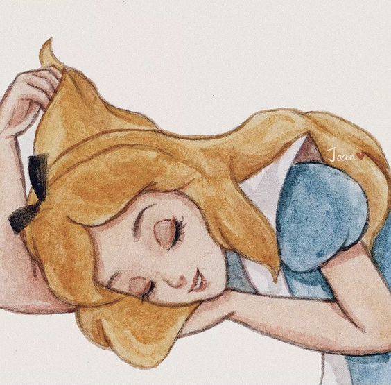 黄色长发灰姑娘手绘版头像 迪士尼公主女生头像精选图_9