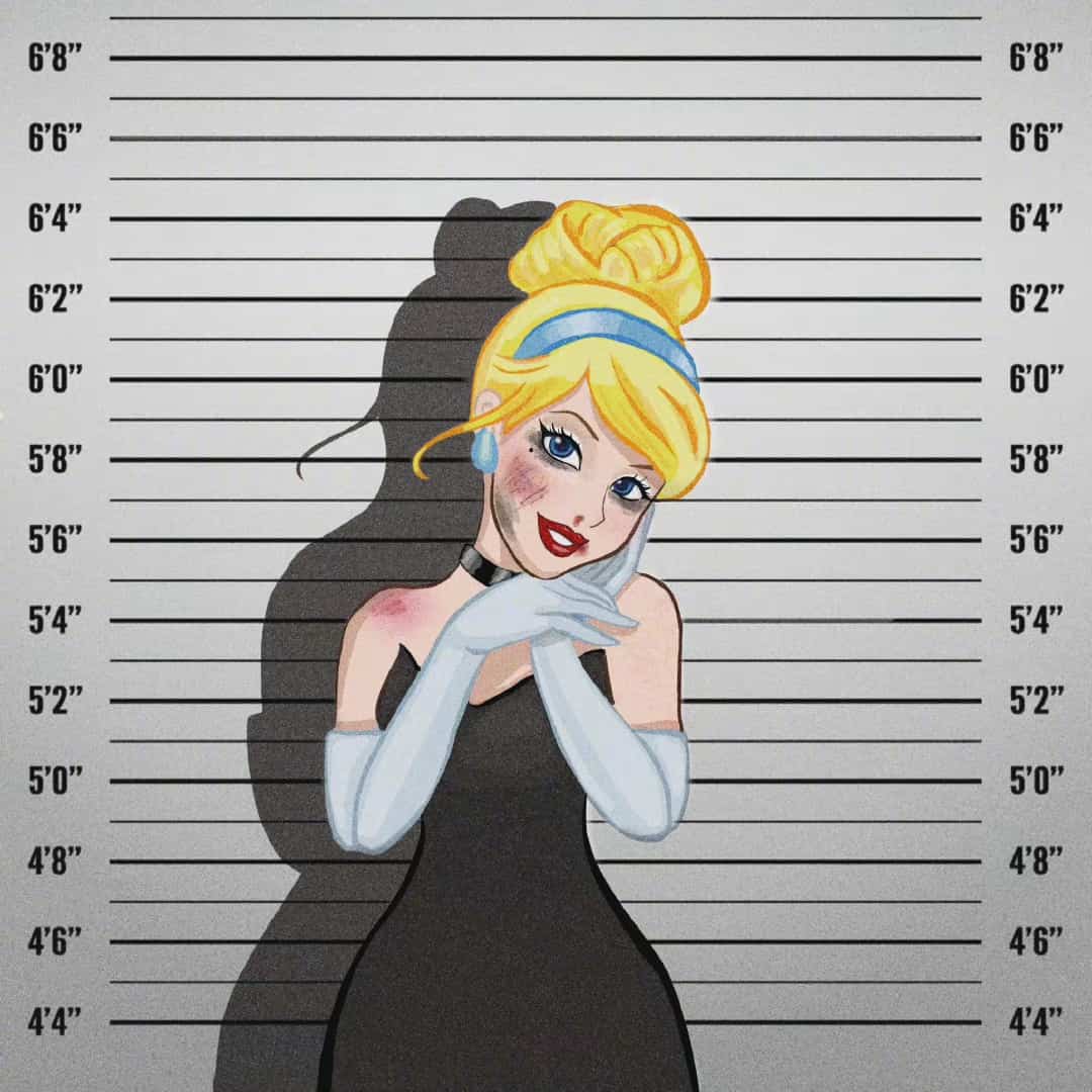 迪士尼在逃公主受伤妆暗黑囚犯监狱照头像图片 女生闺蜜个性头像_1