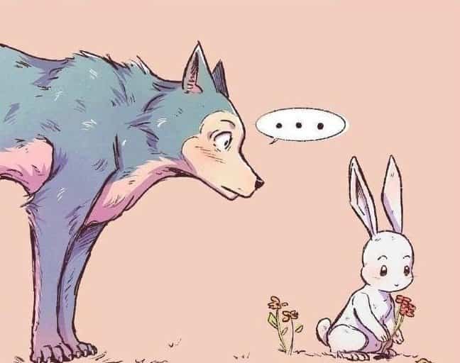 漫画狼和兔子反差萌CP情侣头像图片_3