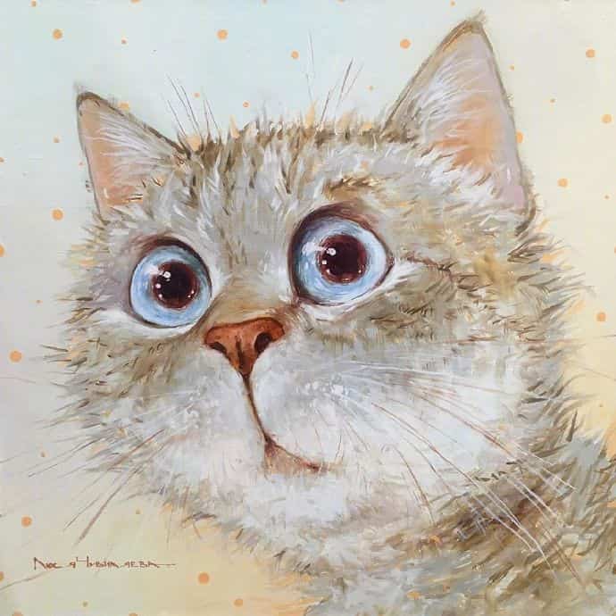 超可爱小动物猫咪插画版可爱微信头像图片 作者Moozoriki ​​​_3
