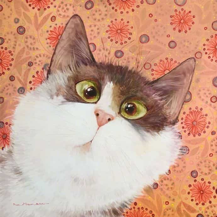 超可爱小动物猫咪插画版可爱微信头像图片 作者Moozoriki ​​​_9