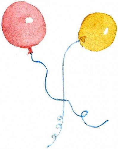 简单的彩色气球简笔画大全 幼儿园简笔画_1