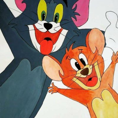 猫和老鼠汤姆和杰瑞卡通简笔画图片大全