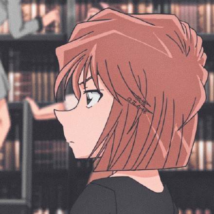 「名侦探柯南」 灰原哀可爱短发女生动漫头像-小哀侧脸_7