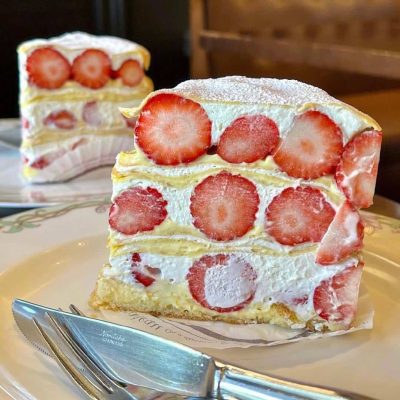 吃货最爱草莓蛋糕真实照片配图 甜点美食治愈系真实图片！