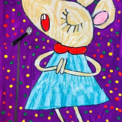卡通动物老鼠彩色简笔画大全 幼儿园动物简笔画