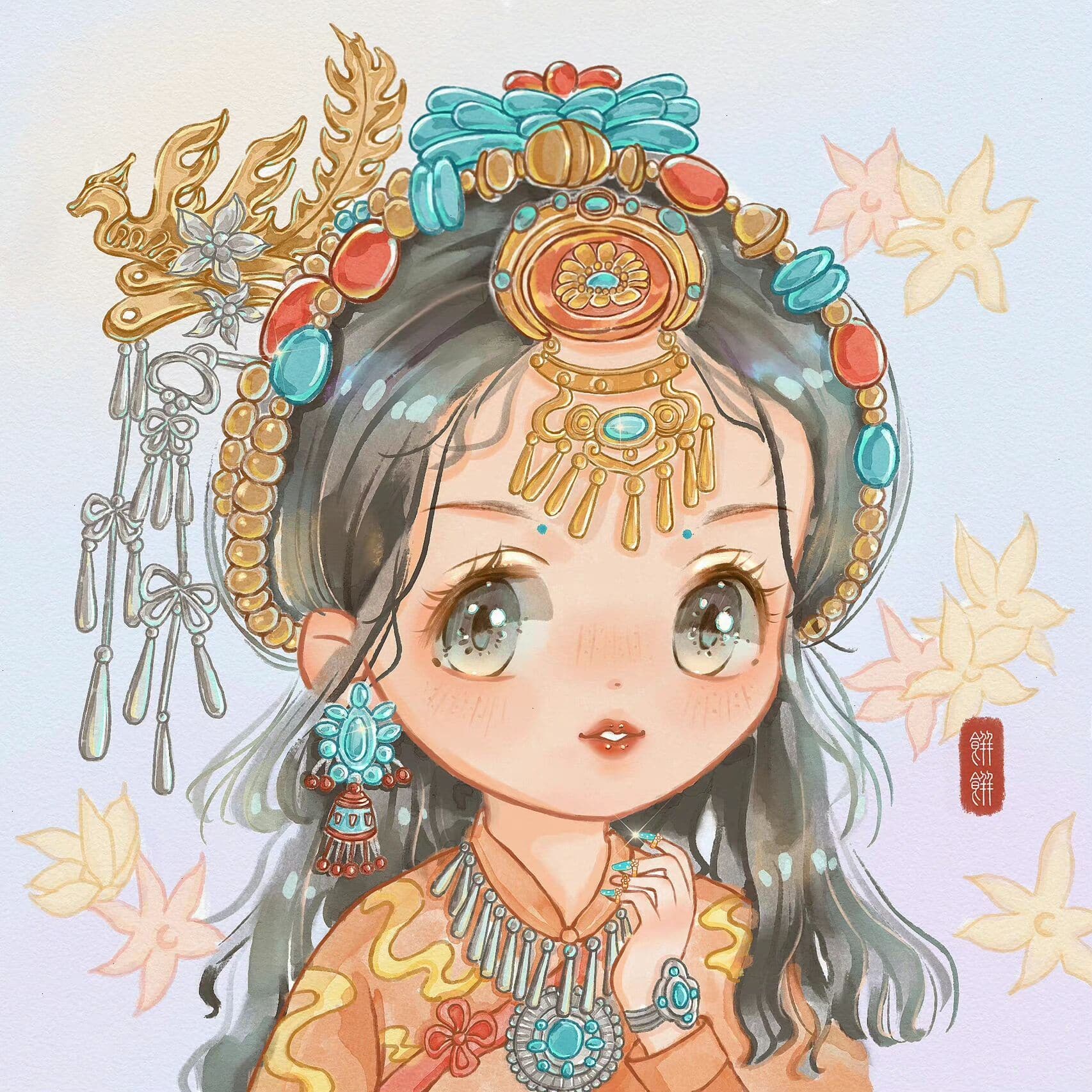 可爱卡通花仙子梦幻少女头像 多图可适配闺蜜_9