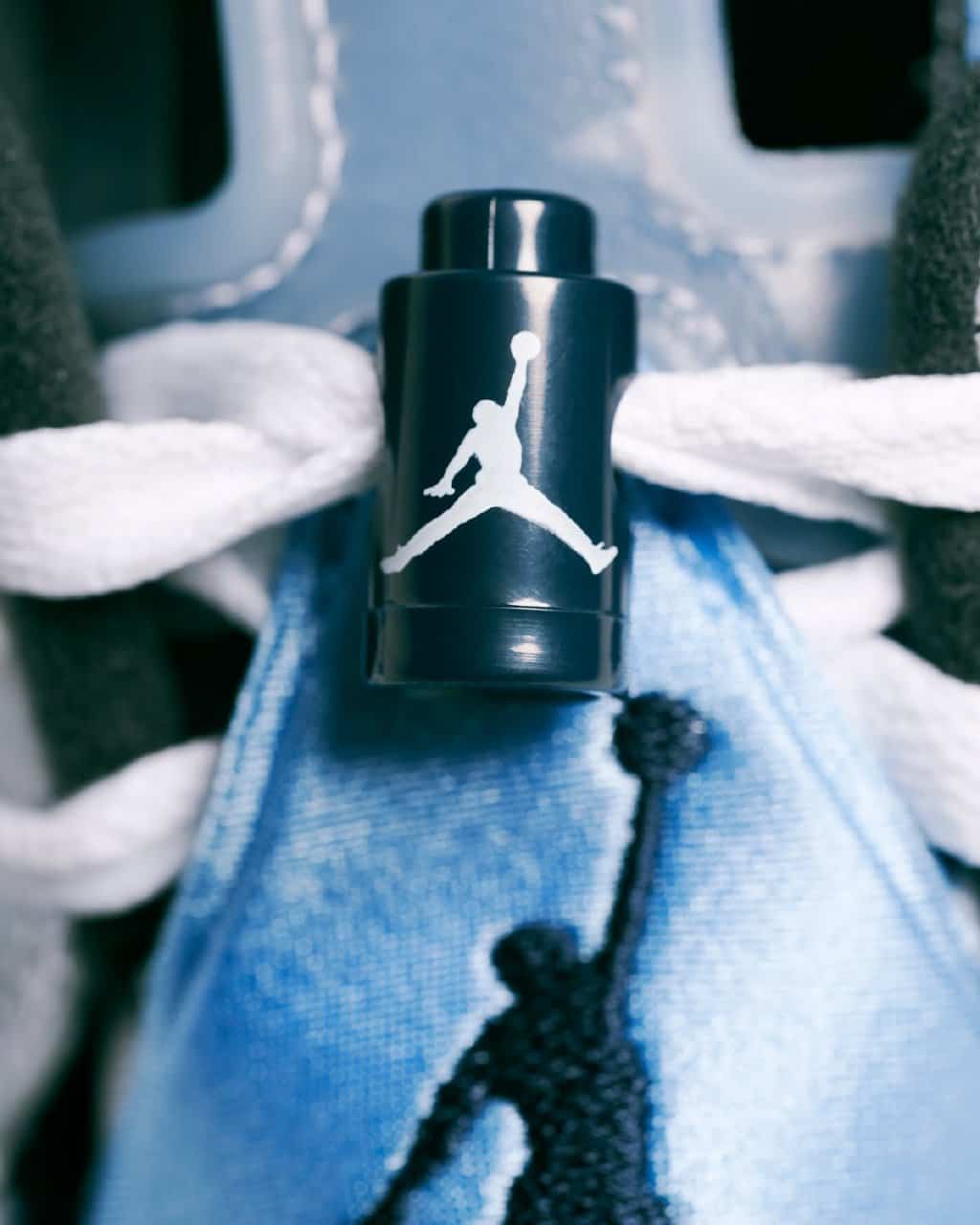 Nike Air Jordan 6 AJ6 大学蓝北卡蓝复古篮球鞋正品实拍 对比细节图_1
