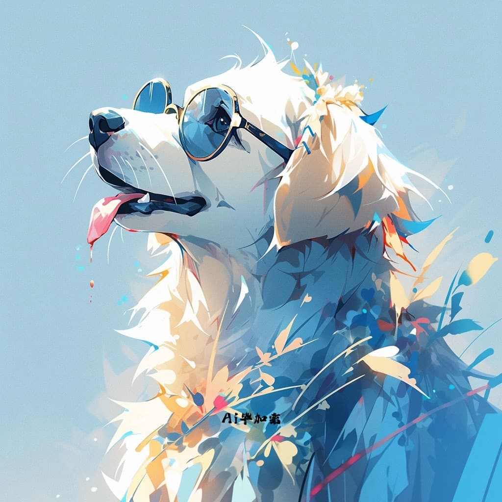 戴眼镜的狗|纯艺术|绘画|无敌alisa - 原创作品 - 站酷 (ZCOOL)