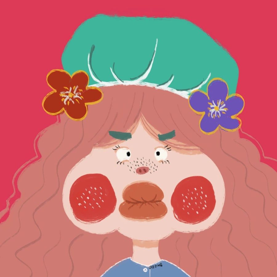 可愛綠帽子頭像圖片精選-女生卡通綠帽子頭像_9