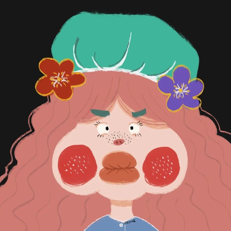 可愛綠帽子頭像圖片精選-女生卡通綠帽子頭像_8