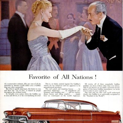 50年代凯迪拉克广告图片,50年代的美国女人