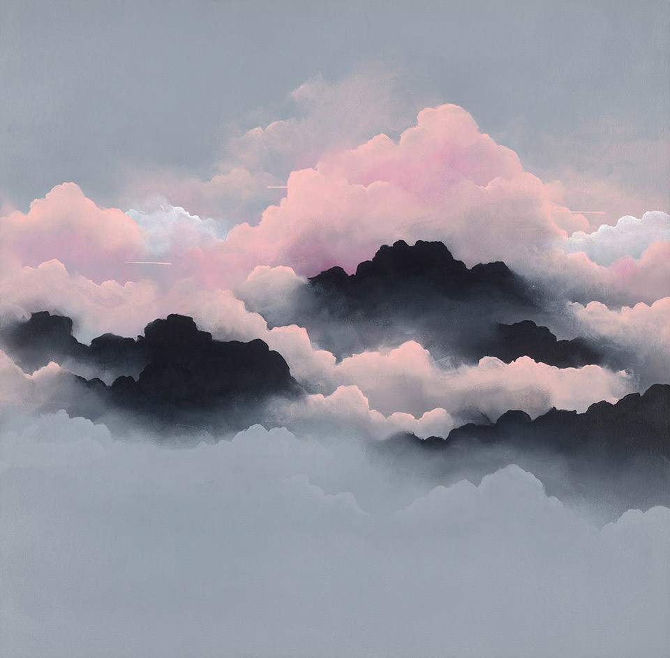 在云端 紫色云彩微信头像 ， 澳大利亚艺术家 Brooklyn Whelan ​​​紫色祥云_8