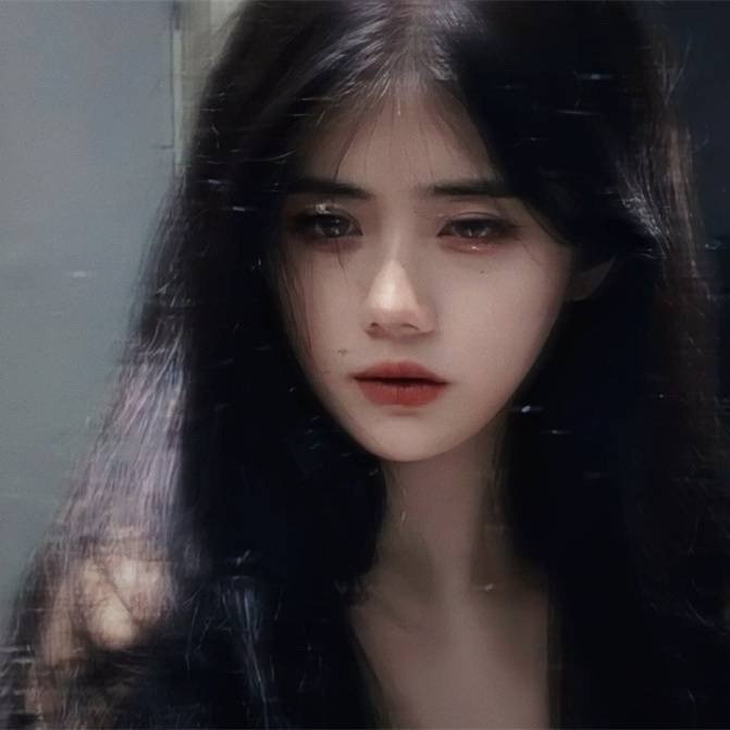 好看又EMO的女生头像无水印图片-EMO真人版_11