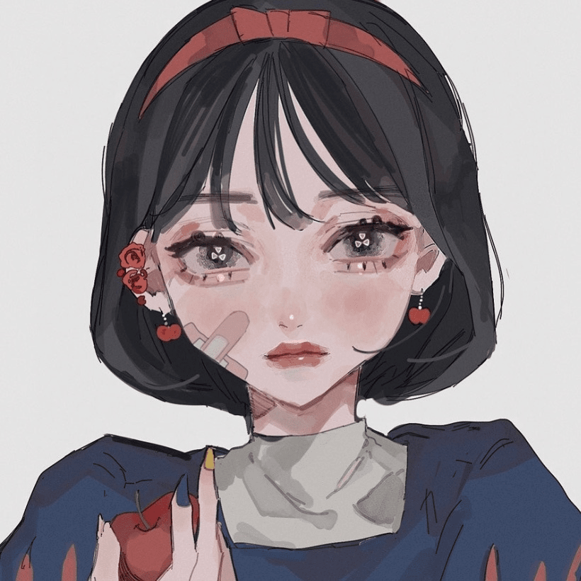 好看又EMO的女生头像无水印图片-EMO动漫头像_7