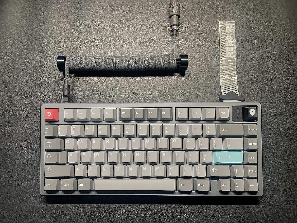 gray studio aero75键盘实拍图 质感不错_3