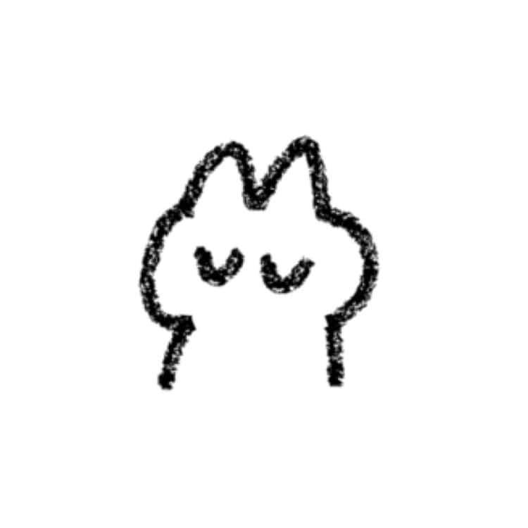 超级简单卡通表情猫咪简笔画 画一只最简单的猫_2