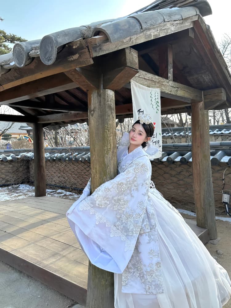 朝鲜延吉公主写真图片 民俗园拍摄_5