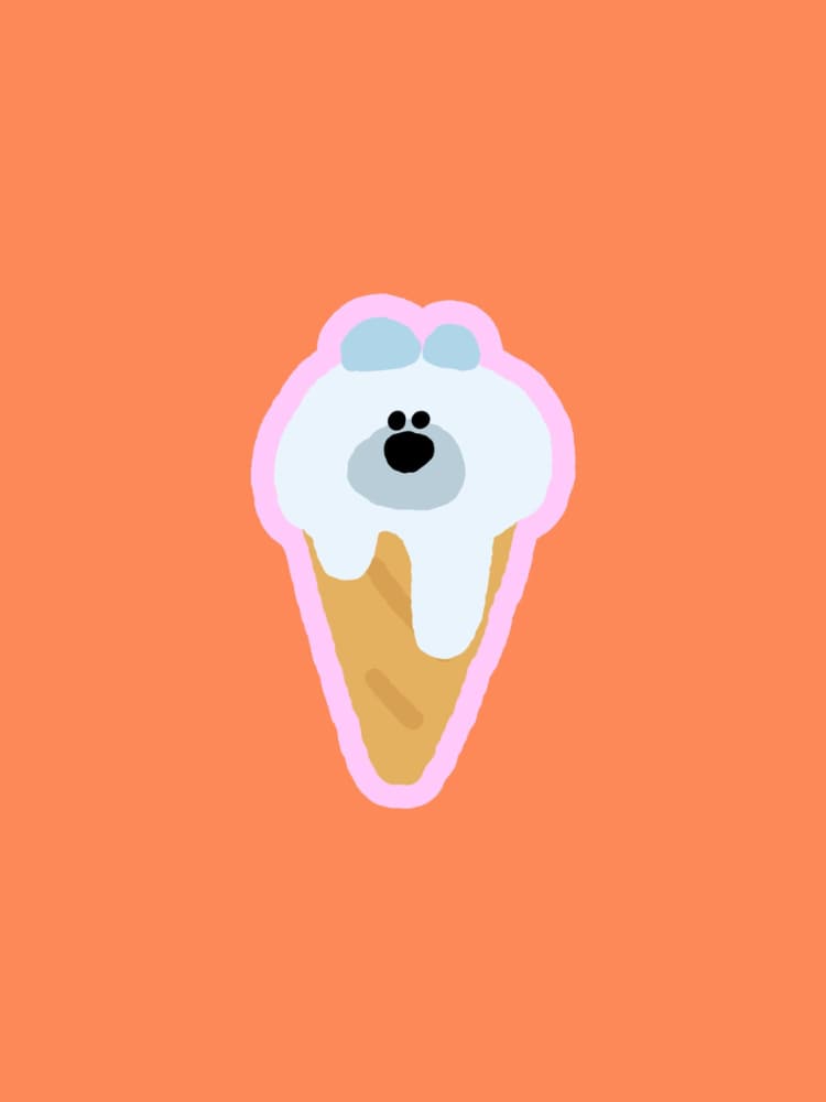 小动物冰淇淋头像,冰激凌头像图片 作者黎黎Nelli_8